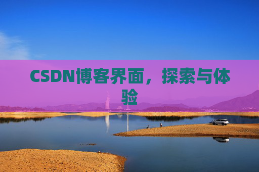 CSDN博客界面，探索与体验
